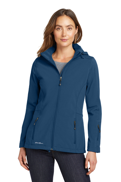 NEW Eddie Bauer® Ladies Hooded Soft Shell Parka.