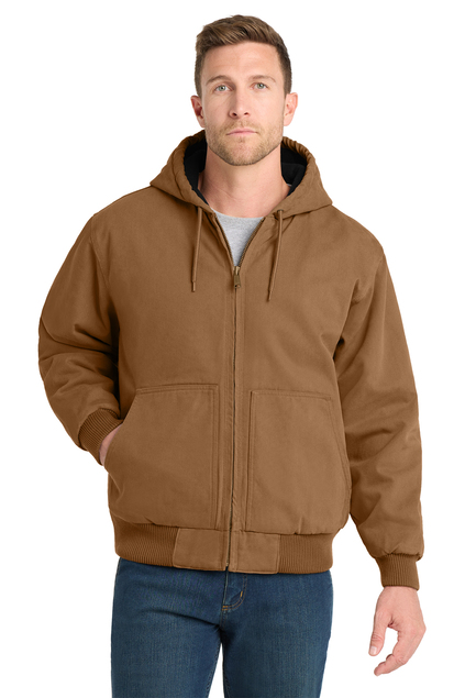 CornerStone® Washed Duck Cloth Insulated Hooded Work Jacket
