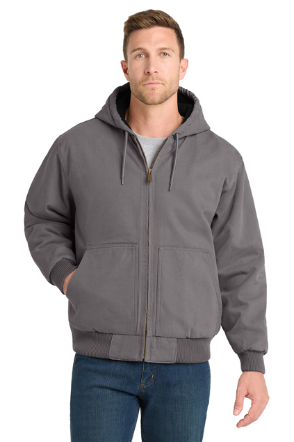 CornerStone® Washed Duck Cloth Insulated Hooded Work Jacket - Image 3