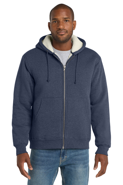CornerStone® Heavyweight Sherpa-Lined Hooded Fleece Jacket