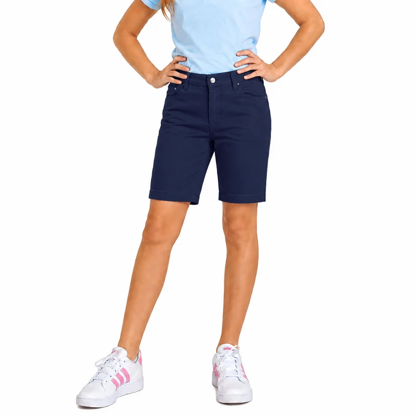 Girls Stretch School Uniform Shorts